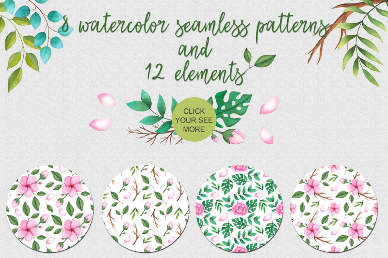 watercolor-floral-wreaths-elements