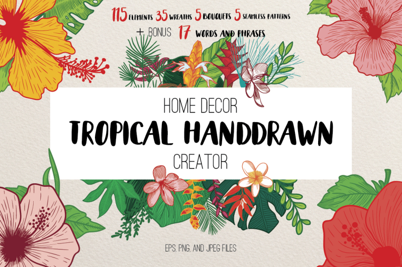 home-decor-tropical-handdrawn-creator