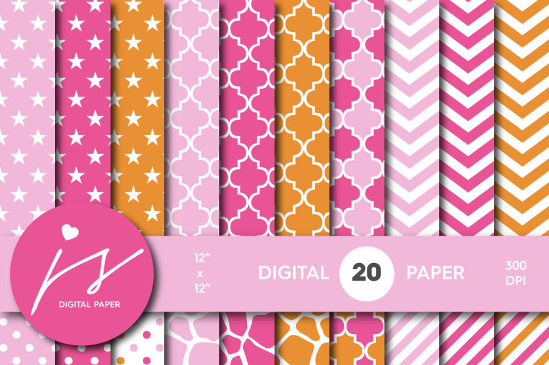 orange-and-pink-digital-paper-mi-533