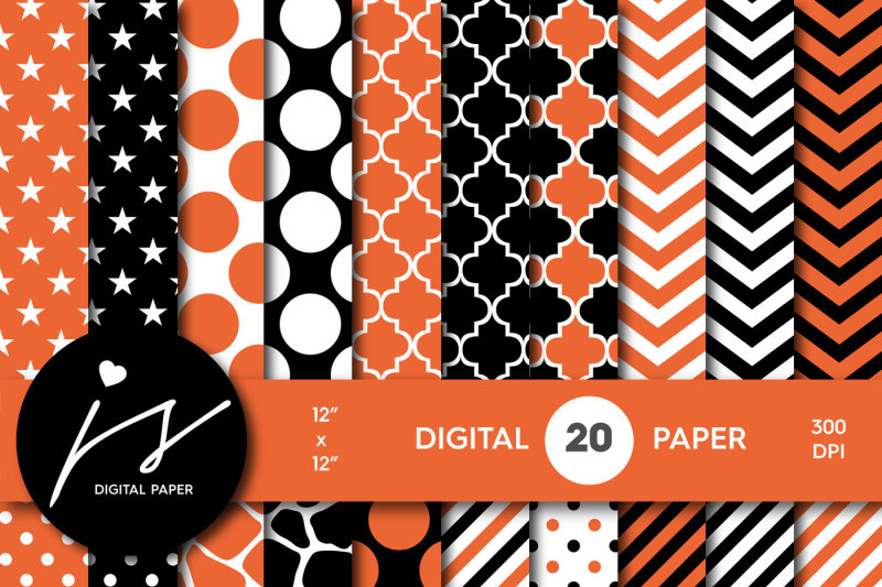 pumpkin-orange-digital-paper-pa-189