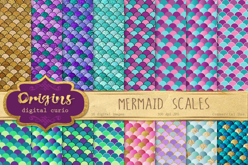 mermaid-scales-digital-paper