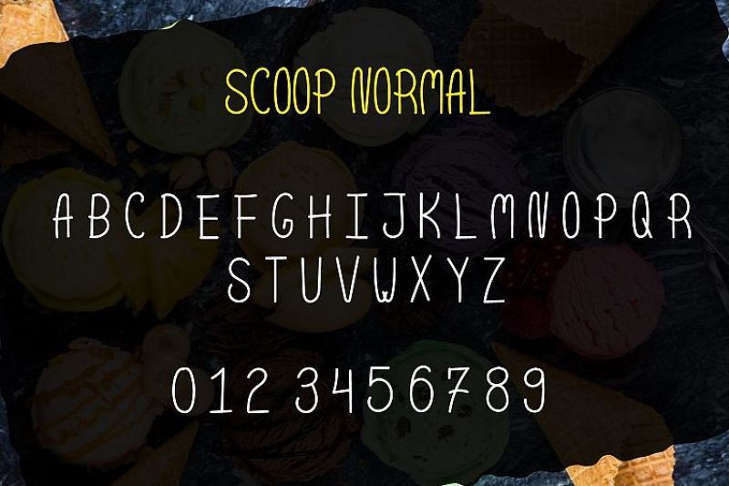scoop-delicious-handdrawn-font