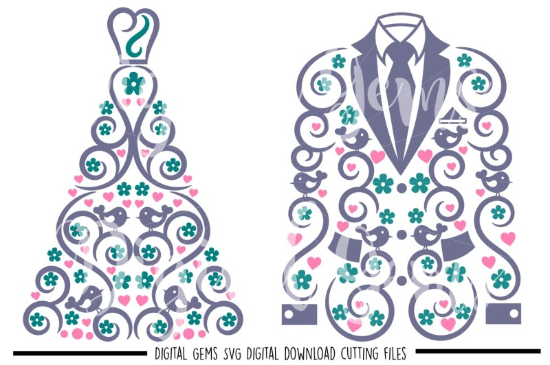 wedding-dress-and-suit-jacket-svg-dxf-png-eps-files