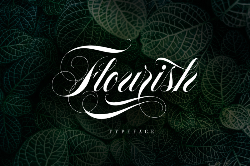 flourish-typeface