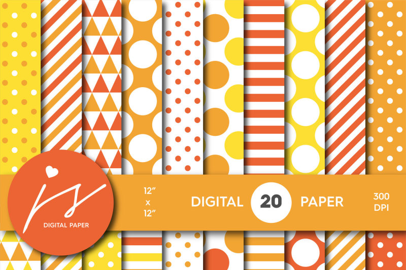 yellow-digital-paper-and-orange-digital-paper-mi-697