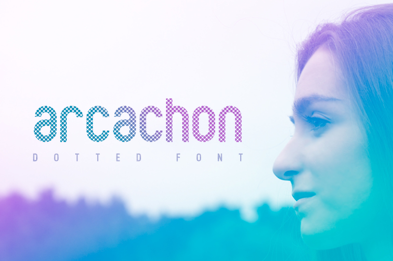 arcachon-dotted-font