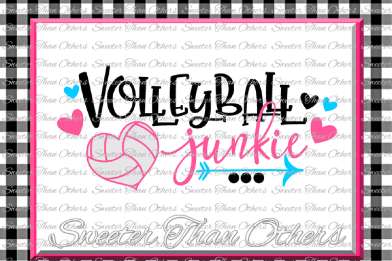 volleyball-svg-volleyball-junkie-svg-design-vinyl-svg-dxf-file-volleyball-design-cut-file-silhouette-cameo-cricut-instant-download