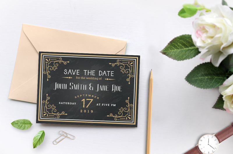 chalkboard-style-wedding-invitation-collection