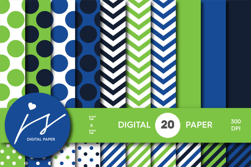 green-and-royal-blue-digital-paper-with-stripes-chevron-and-polka-dots-mi-745