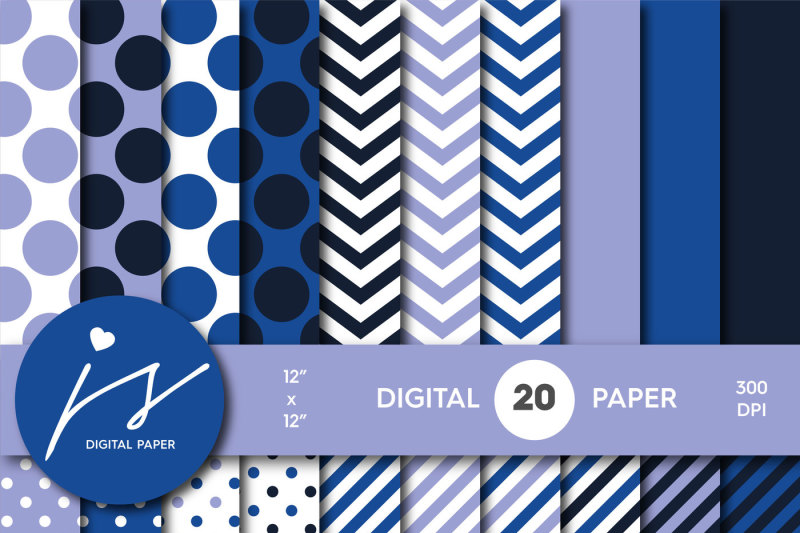 lilac-and-royal-blue-digital-paper-with-stripes-chevron-and-polka-dots-mi-749