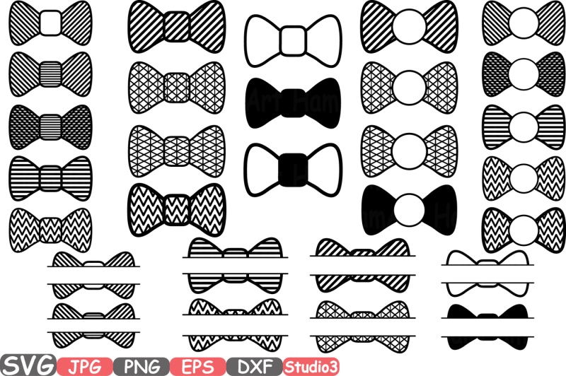 bow-frames-svg-silhouette-cutting-files-cricut-design-split-circle-studio3-cameo-vinyl-die-cut-machines-monogram-clipart-knot-bow-knot-677s