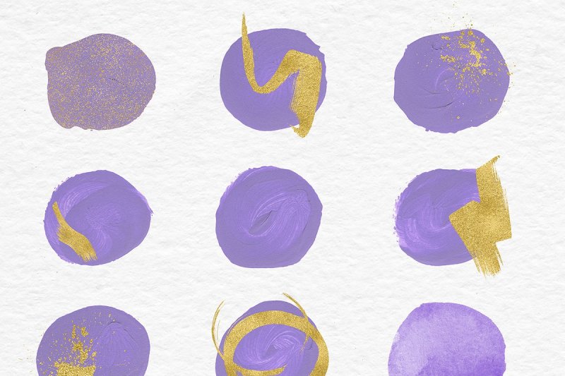 brush-stroke-clipart-violet-and-gold