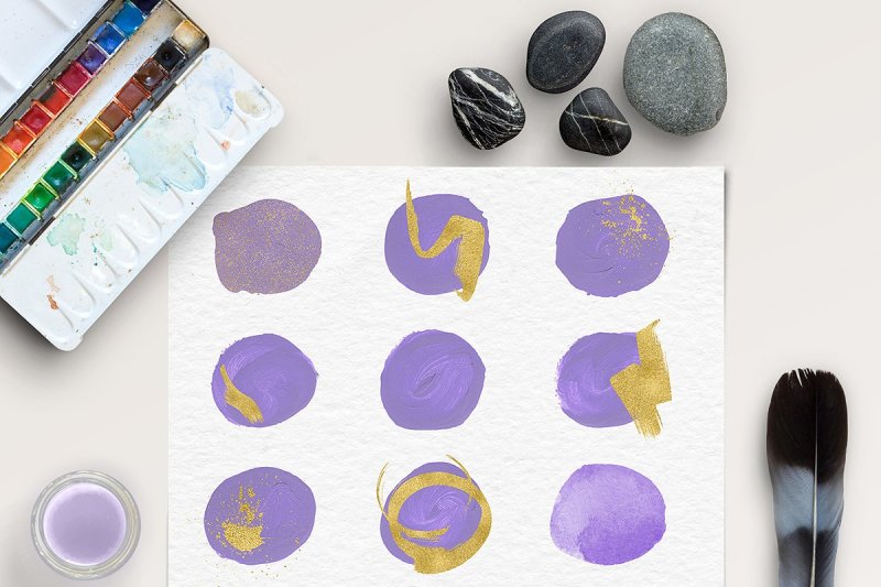 brush-stroke-clipart-violet-and-gold