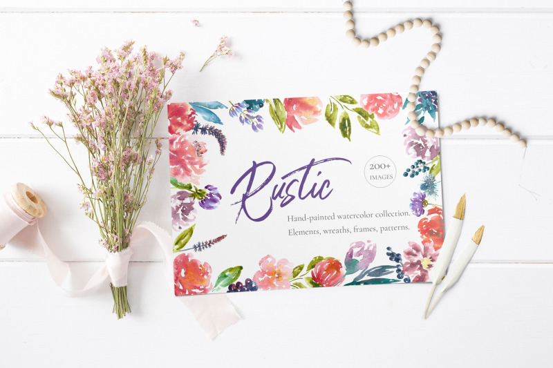 rustic-watercolor-floral-illustration-frames-patterns-spring-wedding