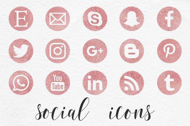 rose-social-media-icons