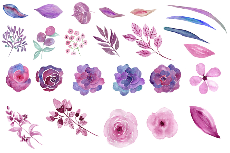 watercolor-purple-floral-clipart