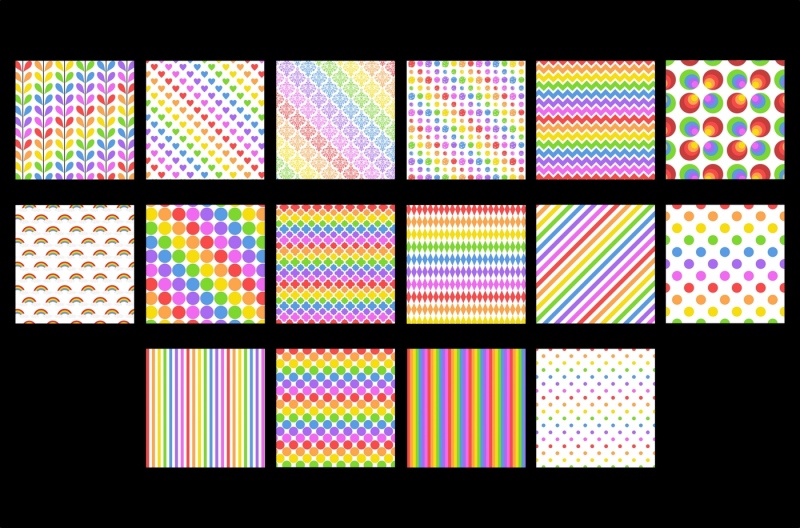 rainbow-patterns