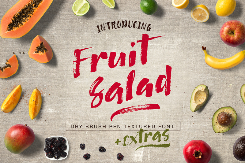 fruit-salad-brush-font-extras