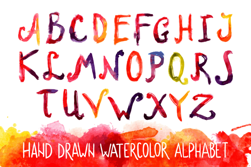 watercolor-alphabet