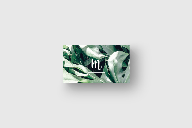 business-card-template-with-monstera