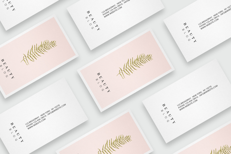 business-card-template-golden-leaf