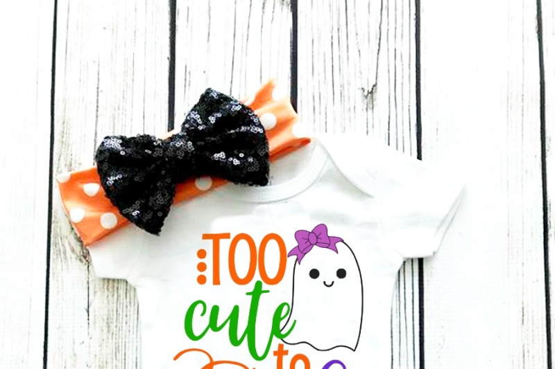 Download Too Cute to Spook Halloween SVG DXF EPS PNG Cut File ...