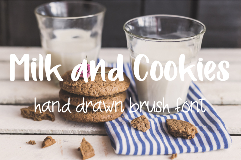 milk-and-cookies-cute-brush-font