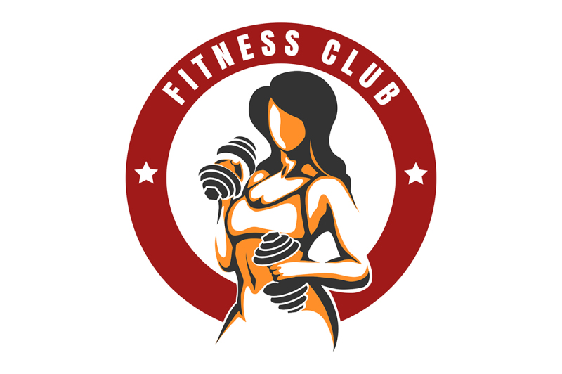 fitness-and-bodybuilding-colorful-emblem-with-woman-holding-weight