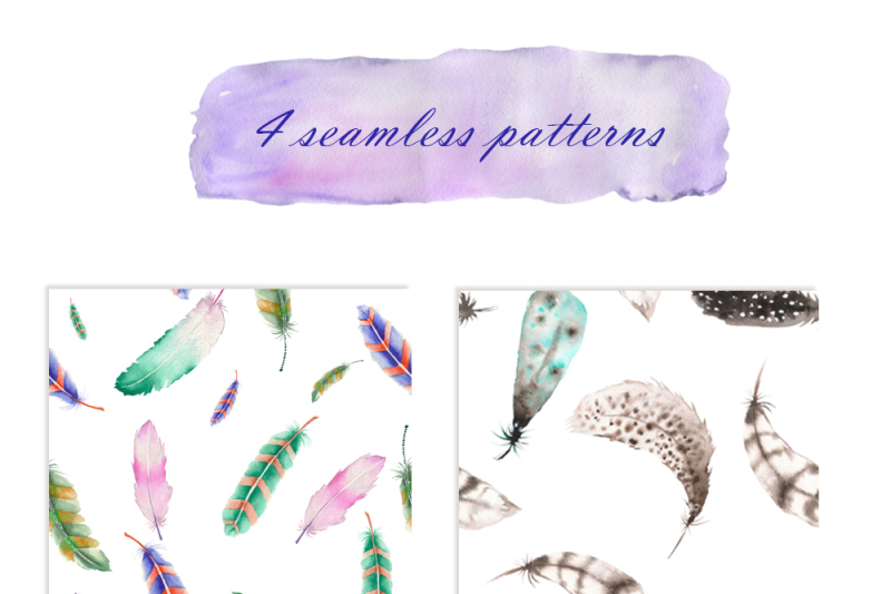 watercolor-air-feathers-set