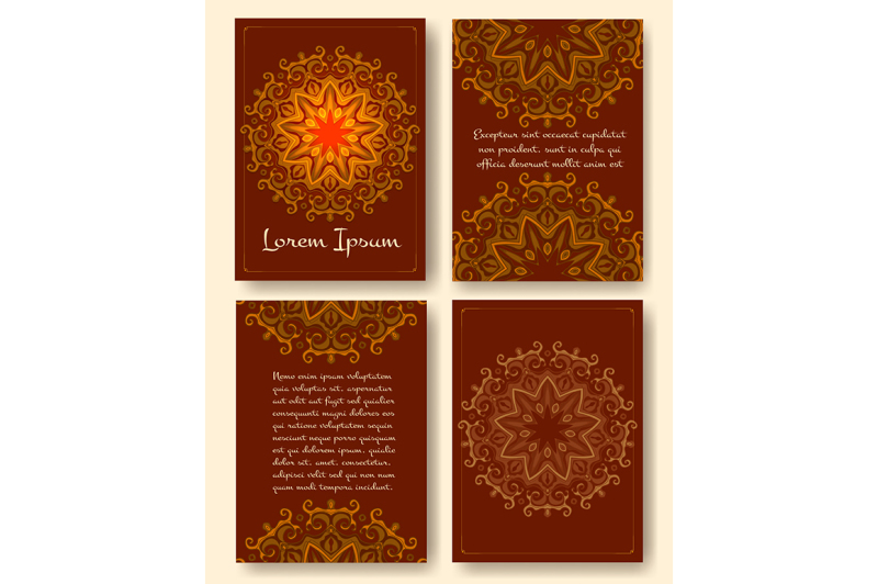 brochure-flyers-template-with-eastern-motifs-and-place-for-text