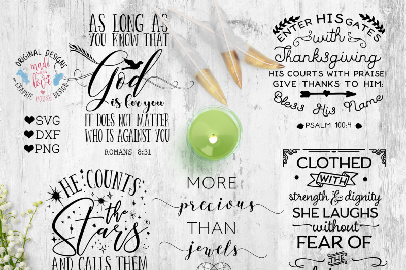 Download Bible Verse / Scripture Bundle Cutting Files (SVG, DXF ...