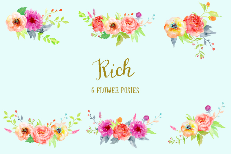 watercolor-clipart-collection-rich