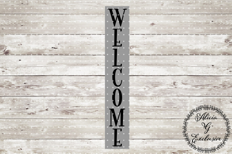 Welcome Porch Sign By Alicia G Exclusive | TheHungryJPEG.com
