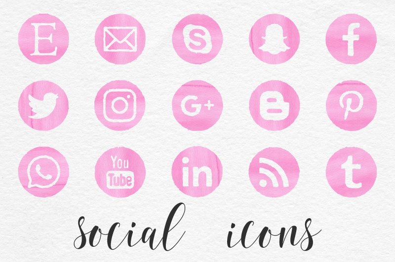 pink-watercolor-social-icons