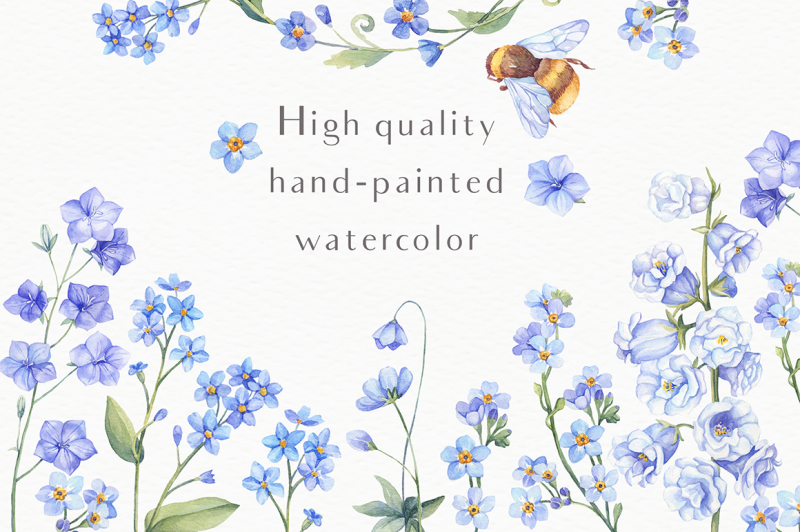 blue-fairy-tale-watercolor-design-kit