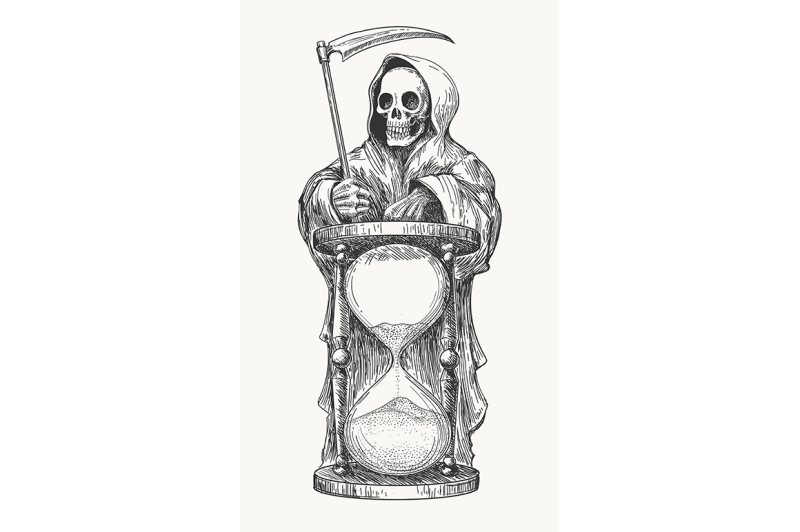 death-with-scythe-and-hourglass