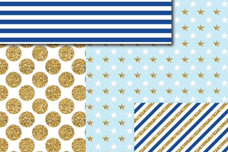 baby-blue-and-royal-blue-gold-digital-paper-glitter-digital-paper-gold-polka-dots-stripes-stars-mi-753