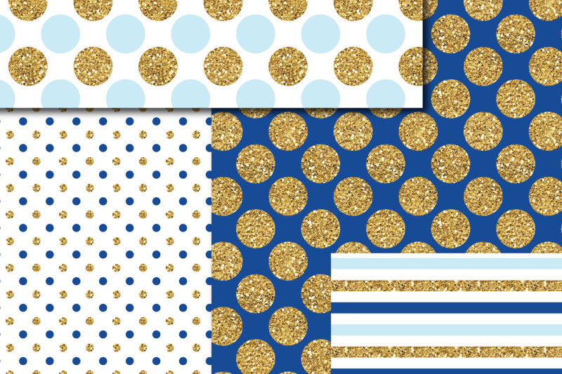 baby-blue-and-royal-blue-gold-digital-paper-glitter-digital-paper-gold-polka-dots-stripes-stars-mi-753