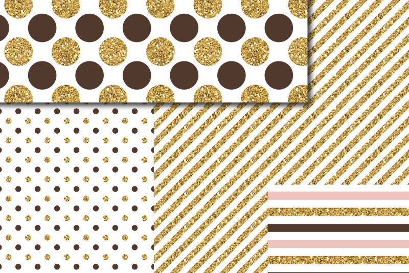 pink-and-brown-gold-digital-paper-glitter-digital-paper-gold-polka-dots-stripes-stars-mi-762