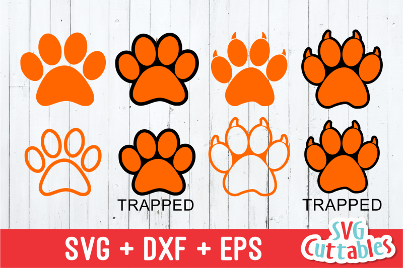 Download Paw Print svg cut file By Svg Cuttables | TheHungryJPEG.com