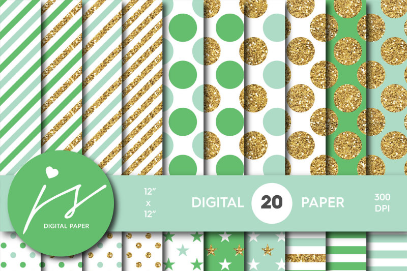 mint-and-green-gold-digital-paper-glitter-digital-paper-gold-polka-dots-stripes-stars-mi-779
