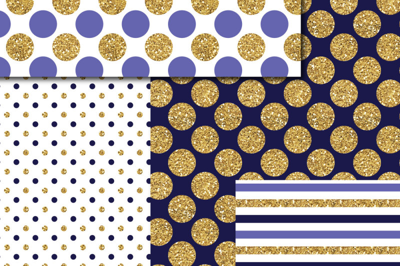 navy-blue-and-purple-gold-digital-paper-glitter-digital-paper-gold-polka-dots-stripes-stars-mi-783