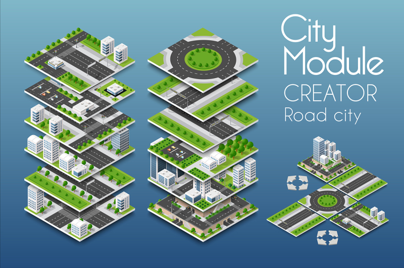 city-module-creator-road-city-eps-svg-png