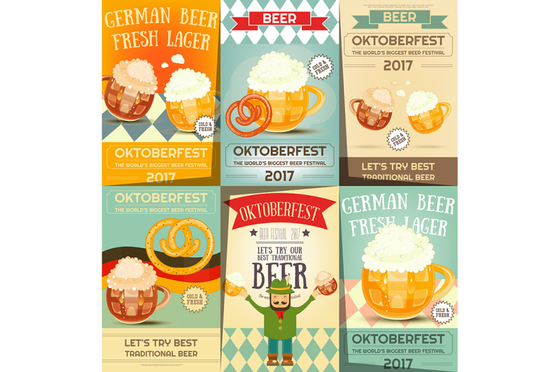 oktoberfest-beer-festival-posters-set