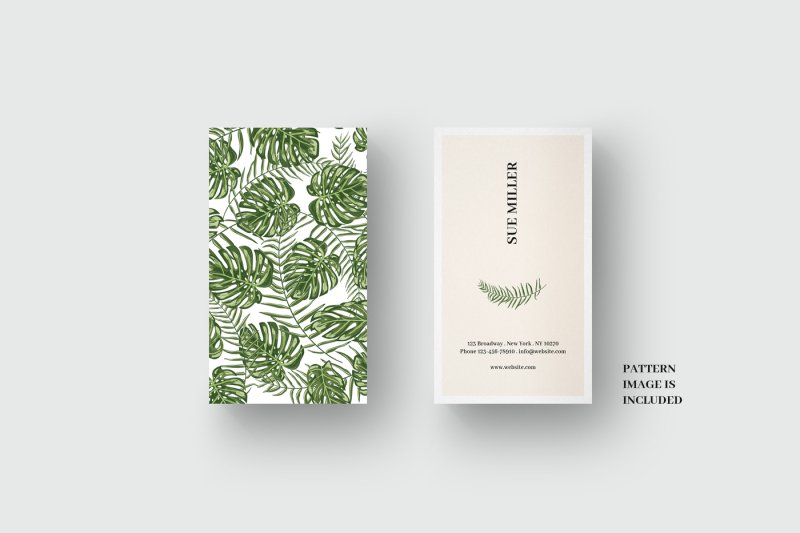 business-card-template-with-palm-and-monstera-leaf