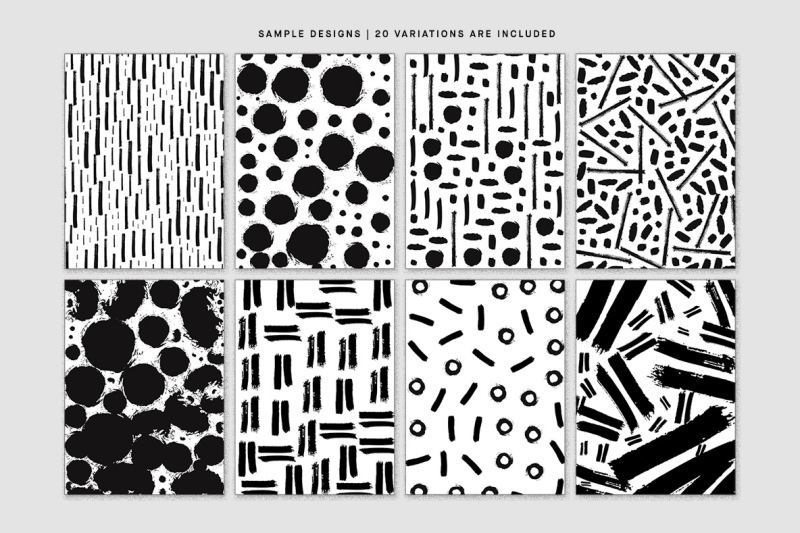 black-ink-20-vector-patterns