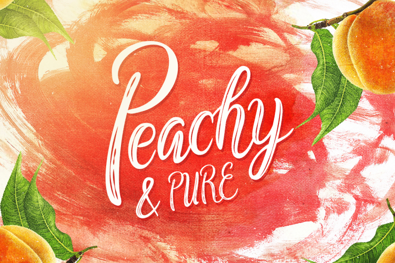 peachy-and-pure-typeface