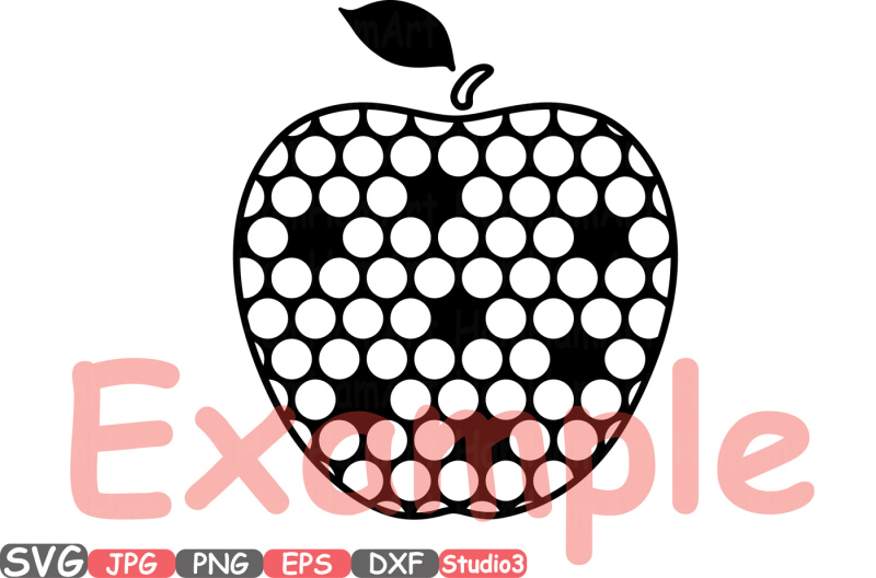 Apple Chevron Frame Monogram Silhouette SVG Cutting Files Digital Clip Art Graphic Studio3 ...