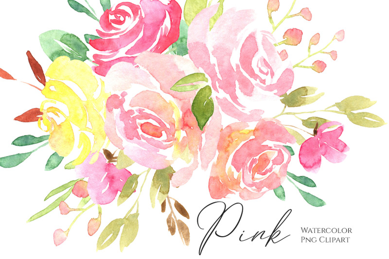 gentle-watercolor-light-pink-flowers