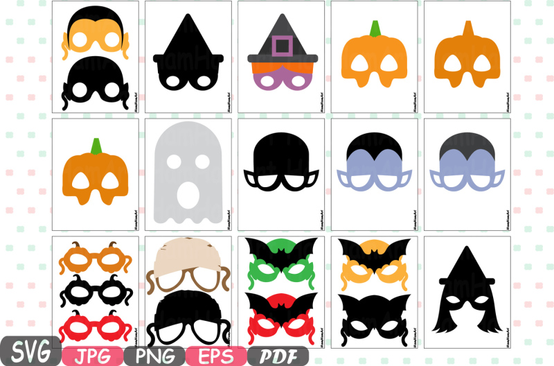 halloween-monsters-props-kids-masks-photobooth-props-photo-booth-silhouette-printable-props-party-costume-cutting-files-svg-pdf-clipart-6p